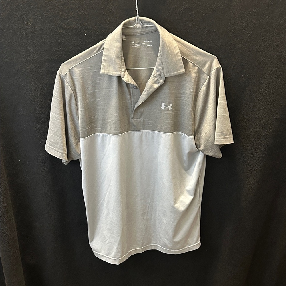 Under Armour Men's Two-Tone Gray Polo Shirt